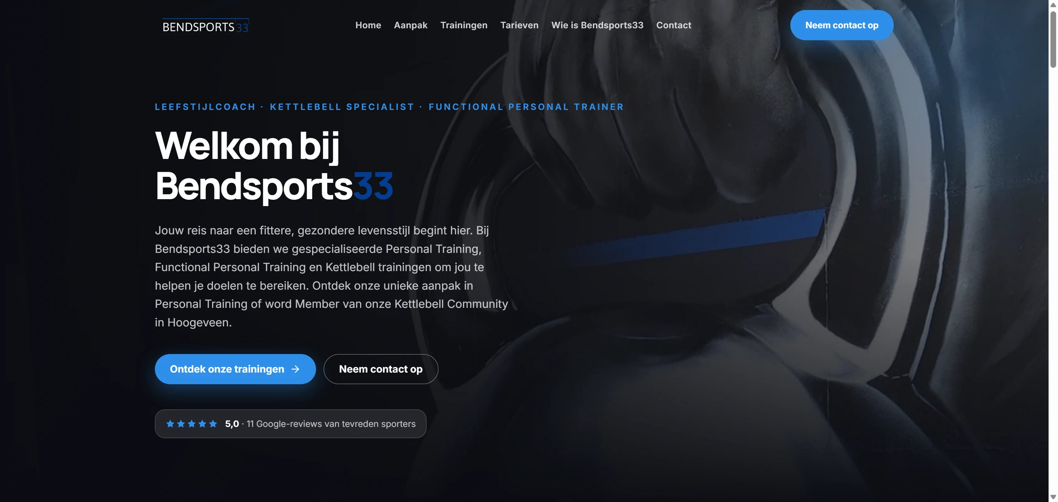 Homepage van Bendsports33