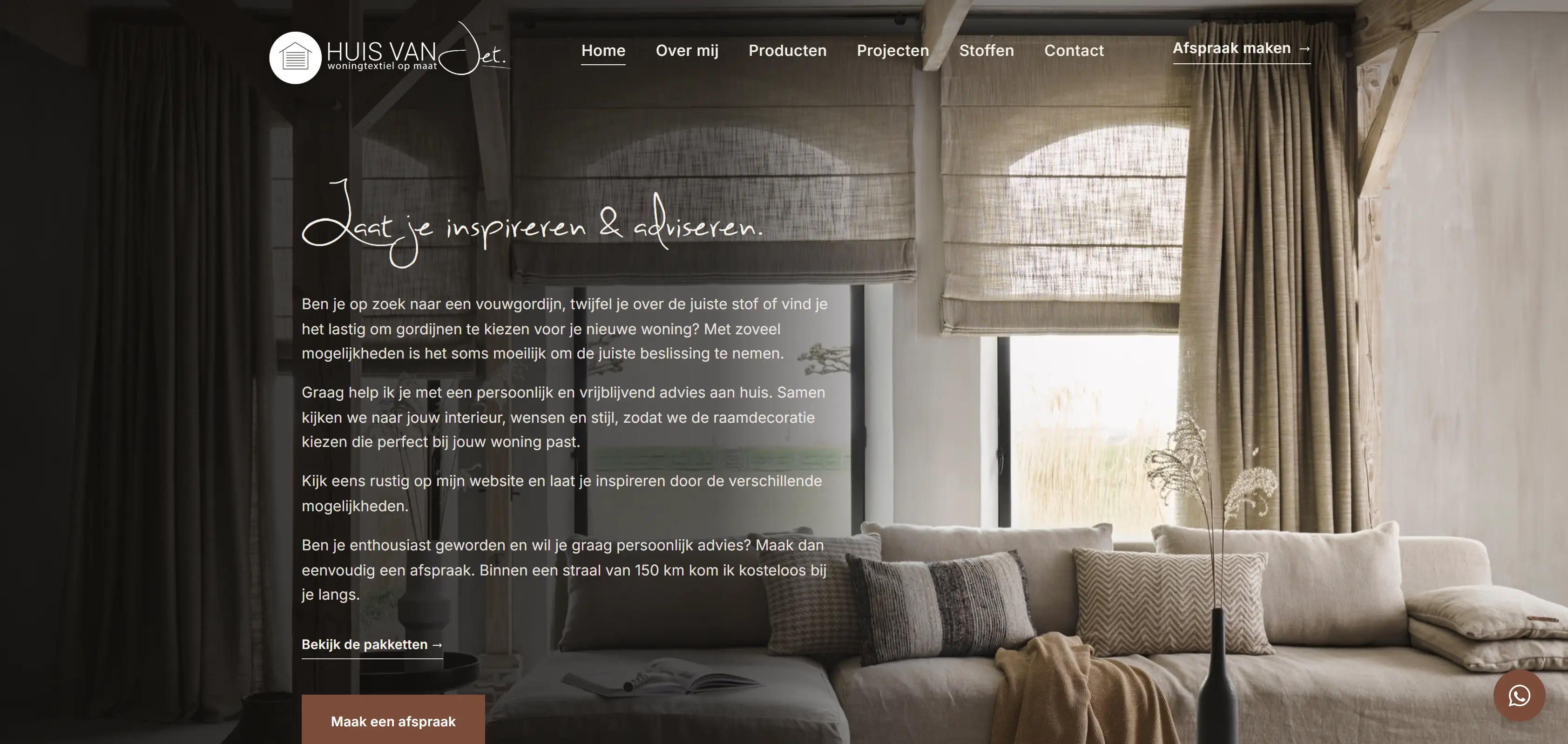 Homepage van Huis van Jet